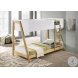 Wyatt White And Natural Twin Over Twin Bunk Bed