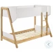 Wyatt White And Natural Twin Over Twin Bunk Bed