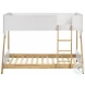 Wyatt White And Natural Twin Over Twin Bunk Bed