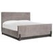 Kinsley Black Heron and Oslo Pewter King Upholstered Panel Bed
