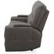Hudson Coal Leather Power Reclining Sofa with Power Headrest and Lumbar