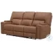 Hudson Oasis Butternut Leather Power Reclining Living Room Set with Power Headrest and Lumbar