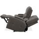 Hudson Coal Leather Power Reclining Console Loveseat with Power Headrest and Lumbar