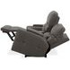 Hudson Coal Leather Power Reclining Console Loveseat with Power Headrest and Lumbar