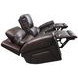 Burton Reno Walnut Leather Power Reclining Sofa with Power Headrest and Lumbar