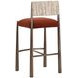 Baymont Meg Rust and Terri Nutmeg Upholstered Barstool
