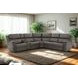 Spencer Lambert Granite Leather 6 Piece Modular Power Reclining Sectional with USB Charging