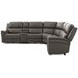 Spencer Lambert Granite Leather 6 Piece Modular Power Reclining Sectional with USB Charging