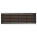 Pinstripe Dark Chocolate and Rich Walnut Rectangular Glass Top Console Table