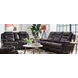 Keaton Chocolate Leather 81" Triple Power Massage Reclining Loveseat with USB Charging
