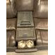 Keaton Chocolate Leather 81" Triple Power Massage Reclining Loveseat with USB Charging