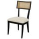 Oscar Black Upholstered Side Chair Set of 2