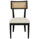 Oscar Black Upholstered Side Chair Set of 2
