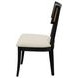 Oscar Black Upholstered Side Chair Set of 2