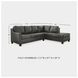 Valderno Fog 2 Piece RAF Chaise Sectional