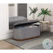 Nell Gray Lift Top Storage Bench