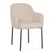 Sydney Taupe Performance Fabric Upholstered Arm Chair Set of 2