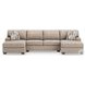 Seyler Lane Hemp 3 Piece Modular Double Chaise Sectional