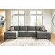 Revenna Greystone 3 Piece Modular Sectional with Double Chaise