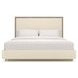 Anthology Beige and Dry Martini King Upholstered Panel Bed