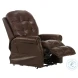 Madison Walnut Leather Lay Flat Power Lift Recliner