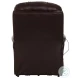 Madison Walnut Leather Lay Flat Power Lift Recliner