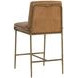 Lathan Tan Leather Upholstered Counter Height Stool