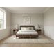 Zest Dark Oak and Gray Queen Platform Bed