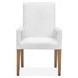Fernholt White Upholstered Arm Chair Set of 2