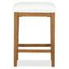 Fernholt White Upholstered Counter Height Stool
