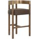 Marcelo Eglinton Espresso Upholstered Bar Stool