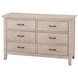 Remi Sugarcoat 6 Drawer Dresser
