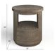 Bosley Lt. Brown Porpoise Round End Table