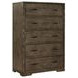 Dovetail Graphite 5 Drawer Chest