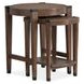 Kaysen Wallaby and Matte Black Round Nesting End Table
