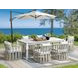 Alexa Outdoor Dining White Upholstered Outdoor Arm Chair