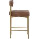 Astellan Bravo Cognac Upholstered Counter Height Stool