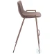 Desi Brown and Walnut Bar Stool Set of 2