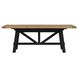 Hendricks Rustic Wheat and Raven Extendable Rectangular Dining Room Set