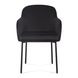 Sydney Black Performance Fabric Upholstered Arm Chair Set of 2