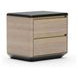 Madera Chocolate Koto Matte and Modern Walnut 2 Drawer Nightstand