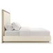 Anthology Beige and Dry Martini Queen Upholstered Panel Bed