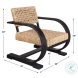 Rehema Natural And Rich Black Accent Chair