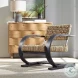 Rehema Natural And Rich Black Accent Chair