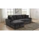 Pastrana Charcoal Gray 2 Piece Modular Sleeper Sectional