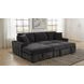 Pastrana Charcoal Gray 2 Piece Modular Sleeper Sectional