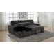 Pastrana Charcoal Gray 2 Piece Modular Sleeper Sectional