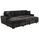 Pastrana Charcoal Gray 2 Piece Modular Sleeper Sectional