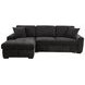Pastrana Charcoal Gray 2 Piece Modular Sleeper Sectional