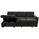Pastrana Charcoal Gray 2 Piece Modular Sleeper Sectional